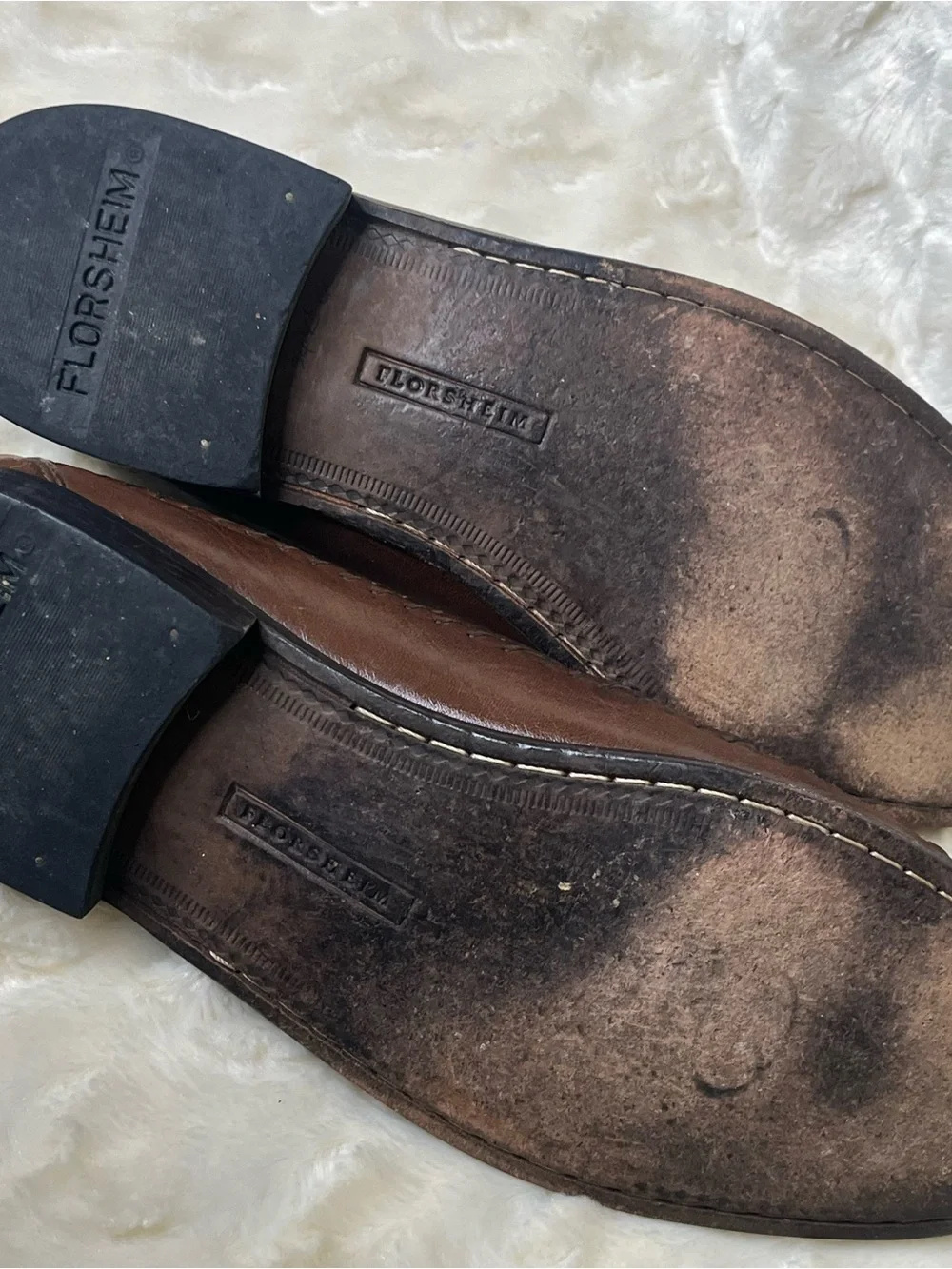 Vintage Florsheim Leather Pisa Moc Toe Tassel Crocodile Print Loafers Size 10.5B